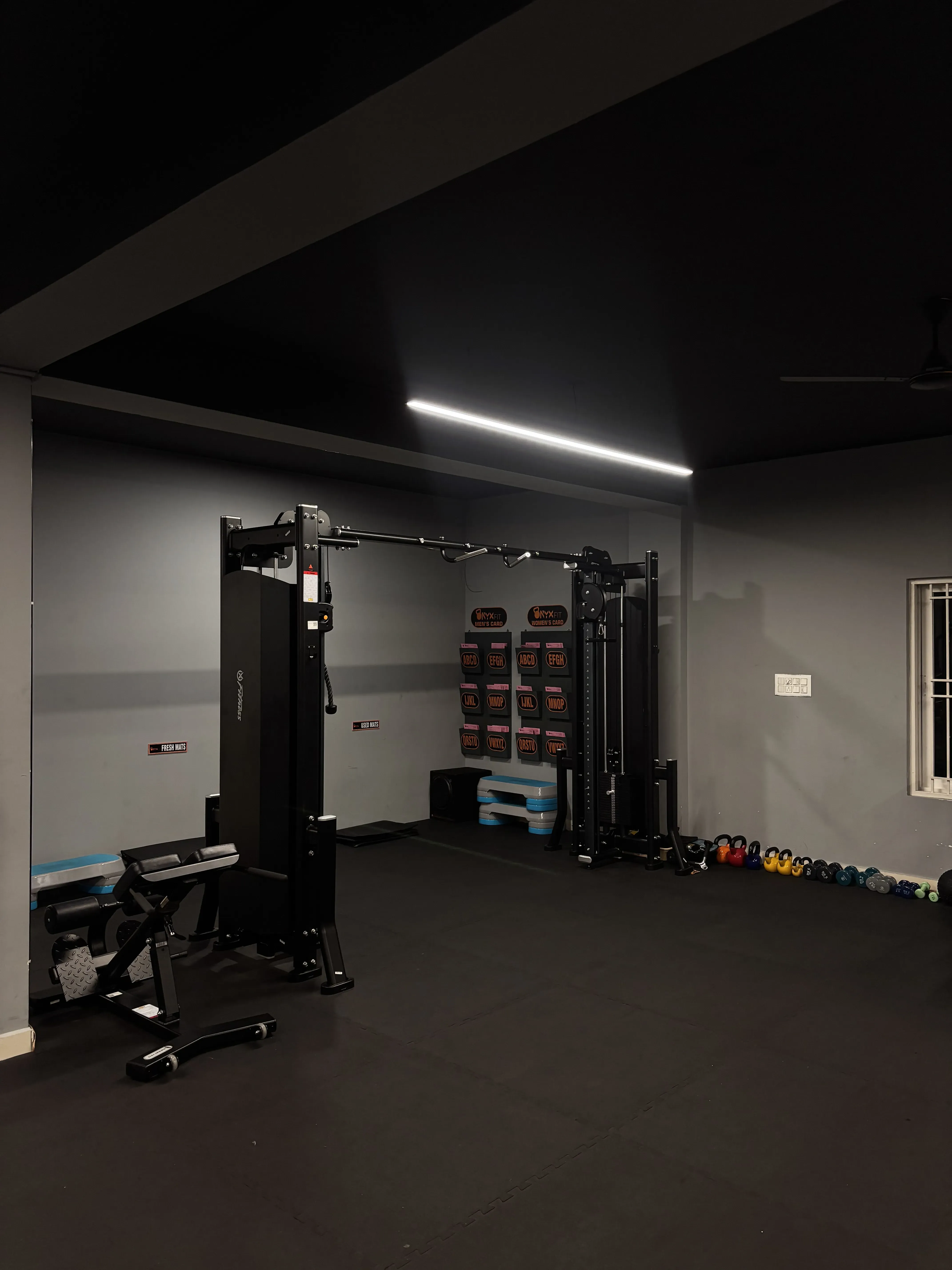 Cable machines and kettlebells